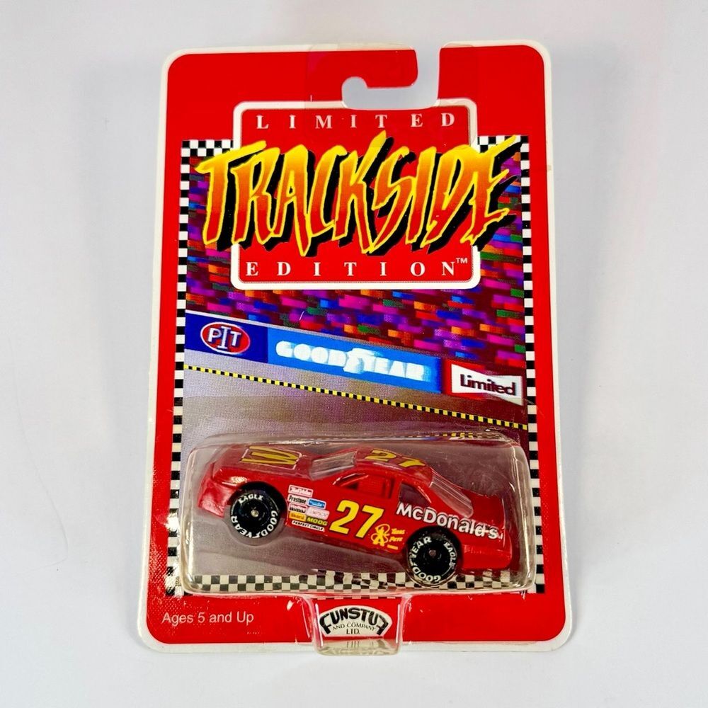 90s McDonalds Limited Edition Trackside 1:64 Die Cast Race Car #27 | Nascar